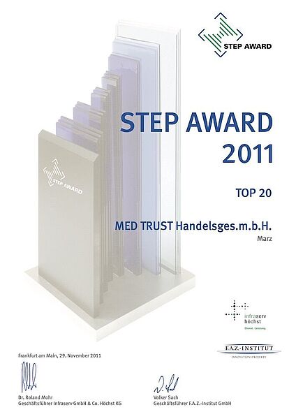 2011 Step Award Urkunde MED TRUST
