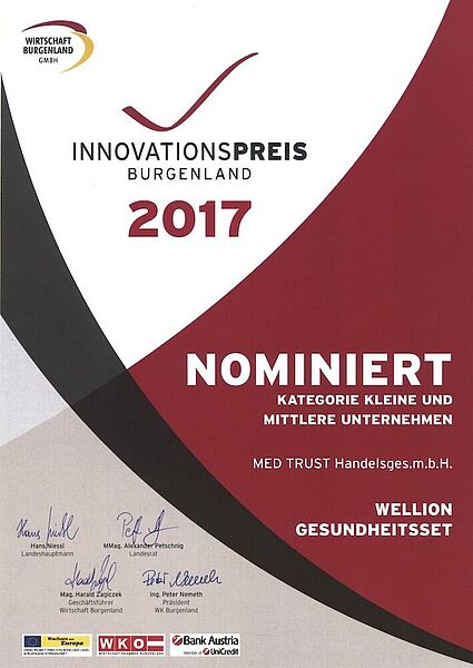 2017 Burgenländischer Innovationspreis MED TRUST